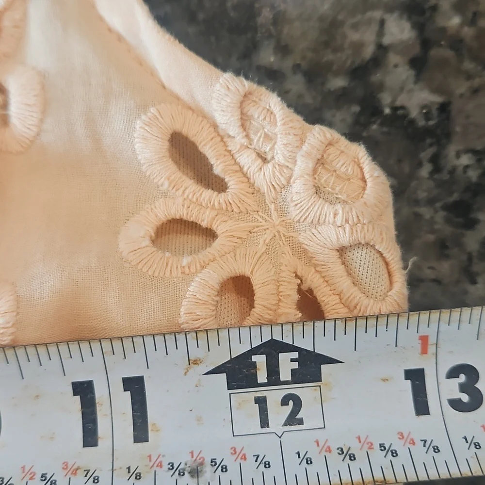 A Collective Story Peach Eyelet Maxi Dress XS | 100% Cotton | New With Tags - Picture 5 of 9